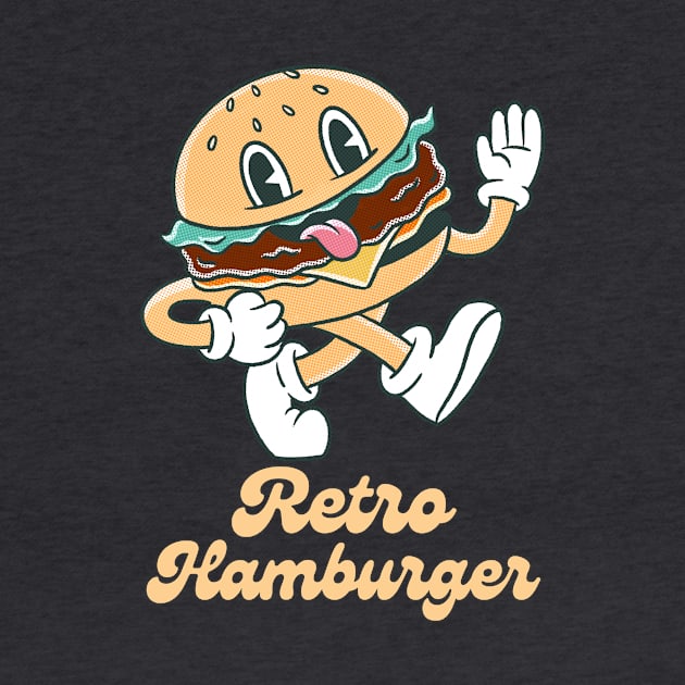 Retro Hamburger by Hotbox Hangs